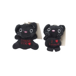 Mini Plush Black Cat